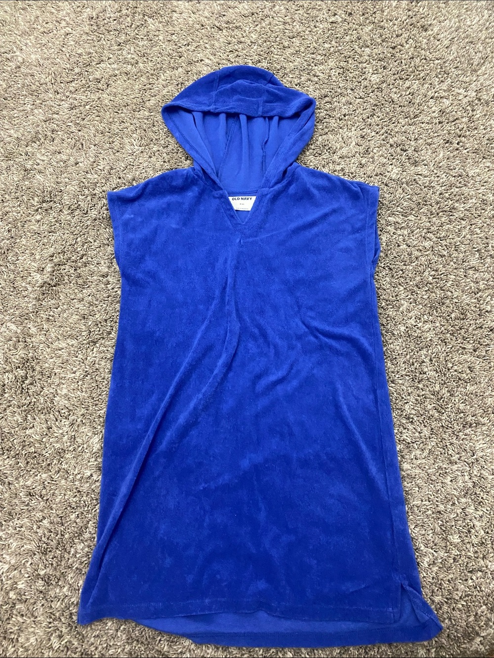 Old Navy Royal Blue Hooded Terry Pool Cover-Up